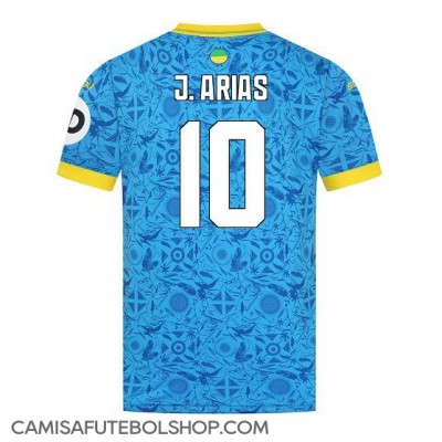 Camisa de time de futebol Wolves Jhon Arias #10 Replicas 3º Equipamento 2025-26 Manga Curta Camisa de time de futebol Wolves Jhon Arias #10 Replicas 3º Equipamento 2025-26 Manga Curta